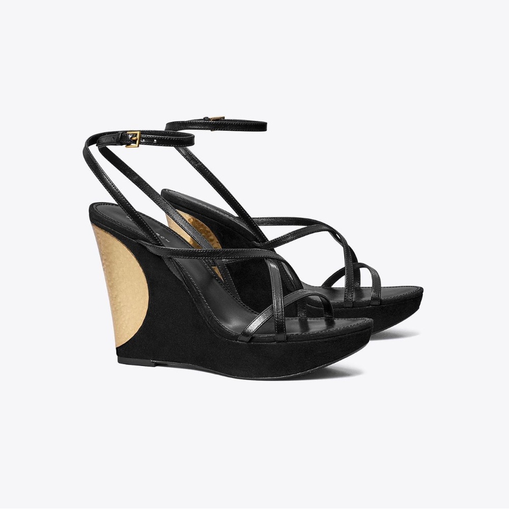 Tory Burch Patos Wedge in Black